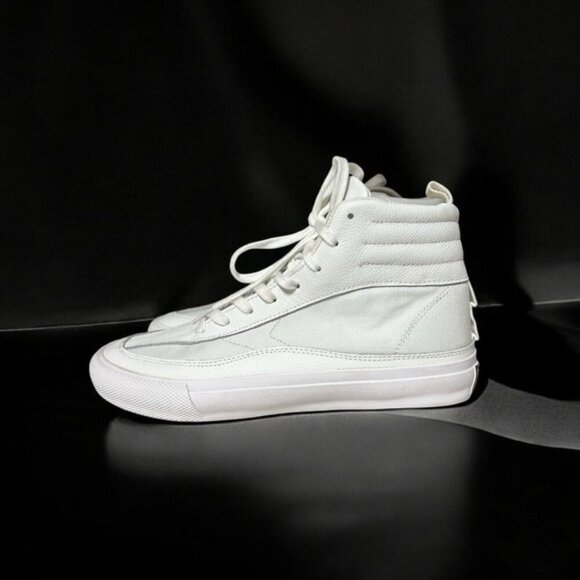 🌻NEW McQ Alexander McQueen Swallow Vulc Leather High-top Sneaker Size 40 Unisex - Picture 1 of 13